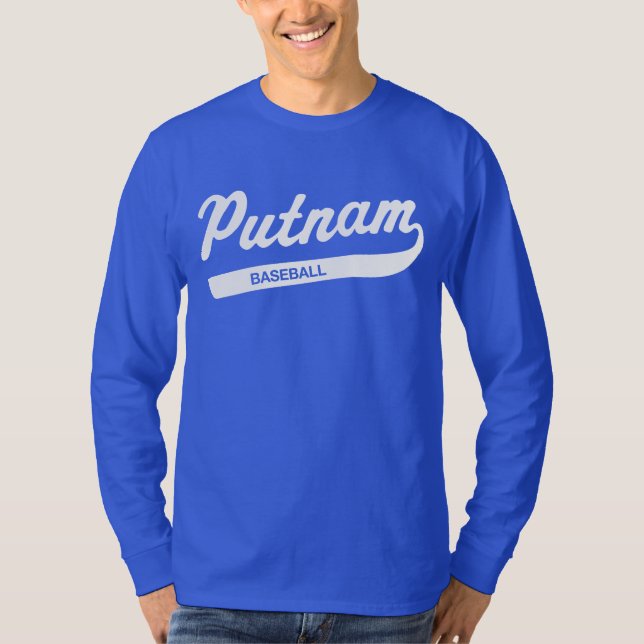 Camiseta Putnam T Longo-sleeved basebol (Frente)