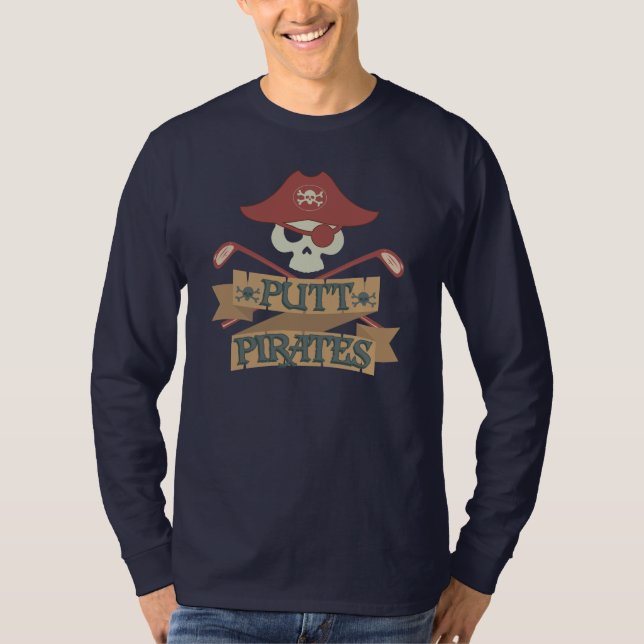 Camiseta Putt Pirates Golfar ao ar livre (Frente)