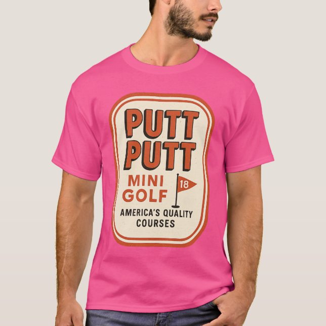 Camiseta Putt Putt Mini Golf Retro 1980 (Frente)