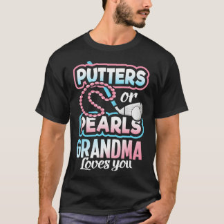Camiseta Putters Ou Pearls Gênero Revela Vovó Bebê