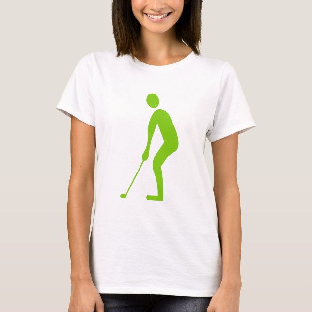 Camiseta Putting - Verde marciano (Frente)