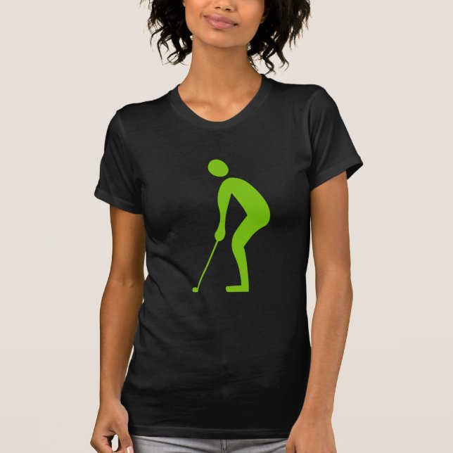 Camiseta Putting - Verde marciano (Frente)