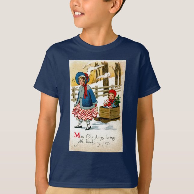 Camiseta Puxando o Trenó (Frente)