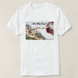 Camiseta Puxe Meu Dedo - Humor de Peido da Criação de Miche