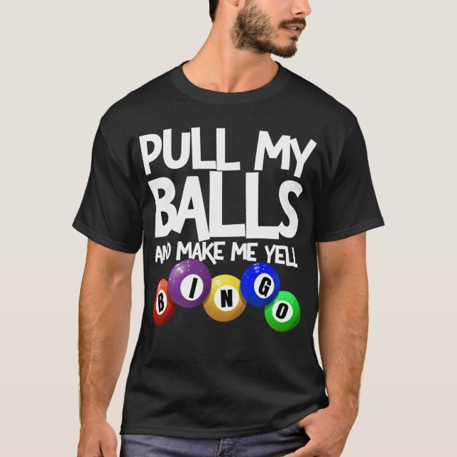 Camiseta Puxe Minhas Bolas E Me Torne Engraçado Gritar O Jo (Frente)