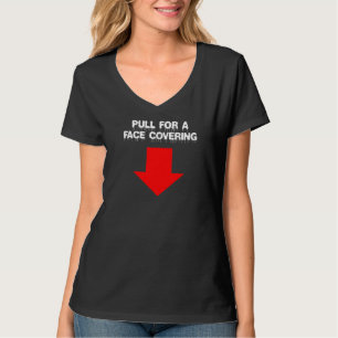 Camiseta Puxe Para Uma Face Que Cobre O Humor Adulto