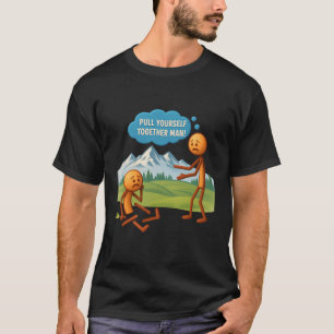 Camiseta Puxe-Se Junto Homem Engraçado Sarcasmo Humor Sti