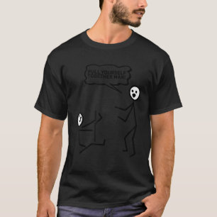 Camiseta Puxe-se Junto, Man Stick Figura P