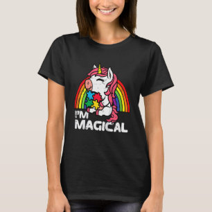 Camiseta Puzzle Arco-Íris Unicórnio Infantil Im Conscientiz