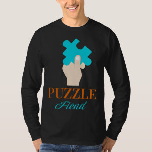 Camiseta Puzzle Fiend Jogo de Peça de Puzzle Jigsaw Puzzl