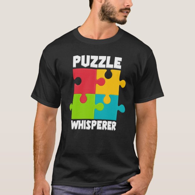 Camiseta Puzzle Solving Puzzles Hobby Crossword   7 (Frente)