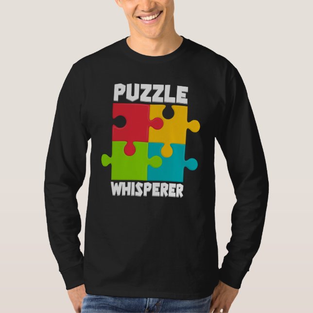 Camiseta Puzzle Solving Puzzles Hobby Crossword   7 (Frente)
