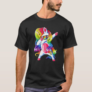 Camiseta Puzzle Unicórnio Dabbing Conscientização do Autism