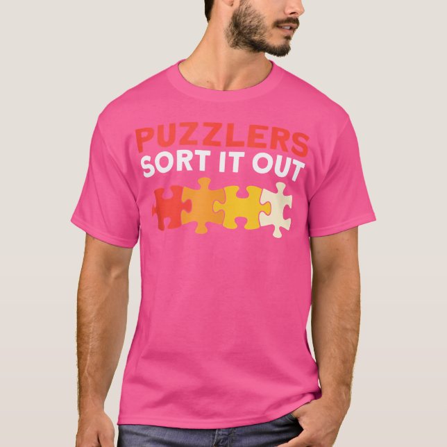 Camiseta Puzzlers Ordenam-no Quebra-cabeça de quebra-cabeça (Frente)