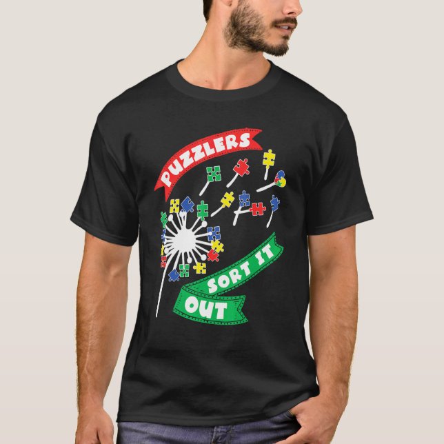 Camiseta Puzzlers Ordenam-no Quebra-cabeça de quebra-cabeça (Frente)