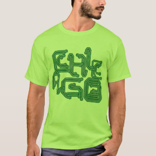 Camiseta PWB eletrônico T de Chicago - luz - verde