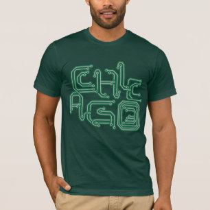 Camiseta PWB eletrônico T de Chicago - verde escuro