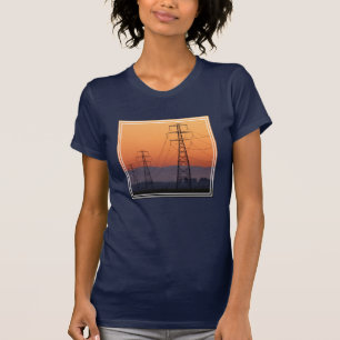 Camiseta Pylons de potência no Sunset
