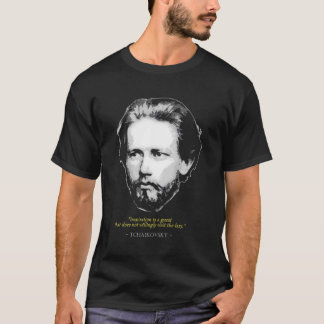 Camiseta Pyotr Ilyich Tchaikovsky Cita Música Clássica Com