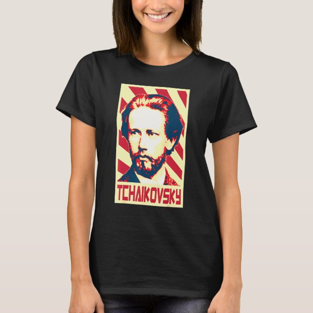 Camiseta Pyotr Ilyich Tchaikovsky Classical Music Composer  (Frente)