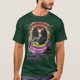 Camiseta Pyotr Tchaicowsky Tchaikovsky Cow al Music