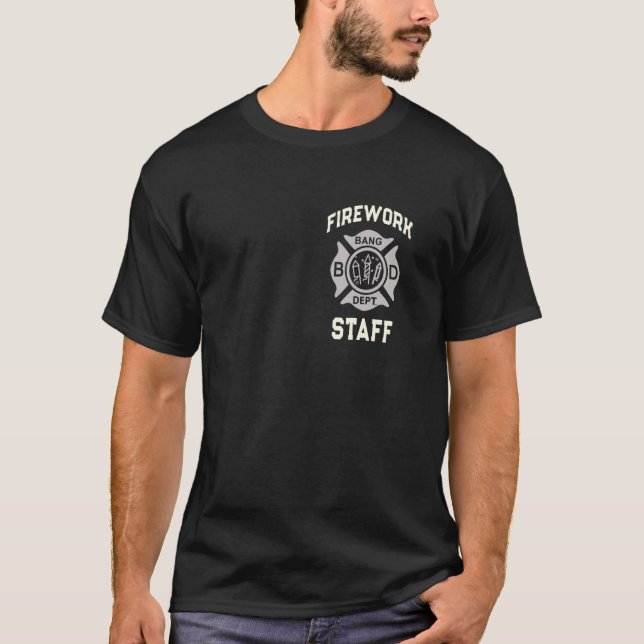 Camiseta Pyro Crew FIREWORK FUNCIONARIOS 4 de julho Bang Sa (Frente)