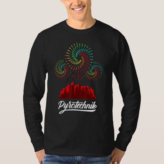 Camiseta Pyrotechnical Crew Pyro Show Firewor (Frente)