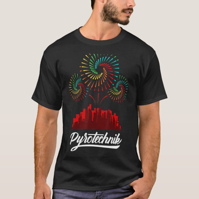 Camiseta Pyrotechnical Crew Pyro Show Firewor (Frente)