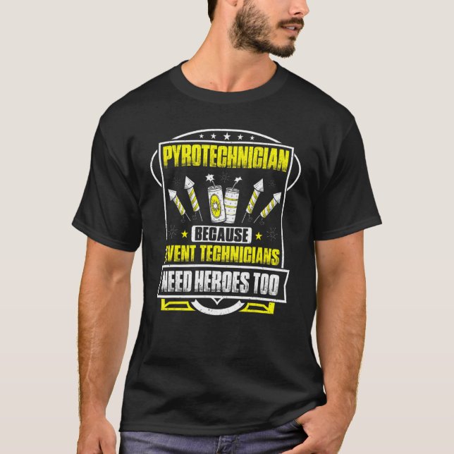 Camiseta Pyrotechnical Heroes Fireworks Pyrotechnical (Frente)