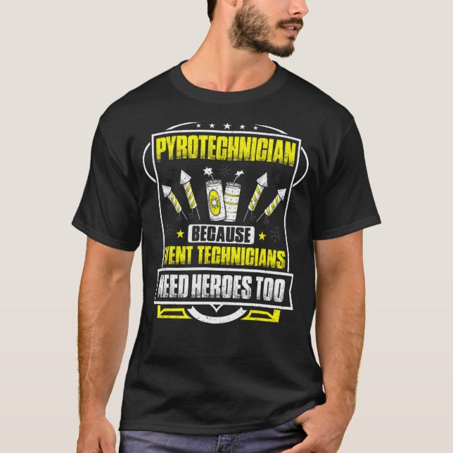 Camiseta Pyrotechnical Heroes Fireworks Pyrotechnical (Frente)