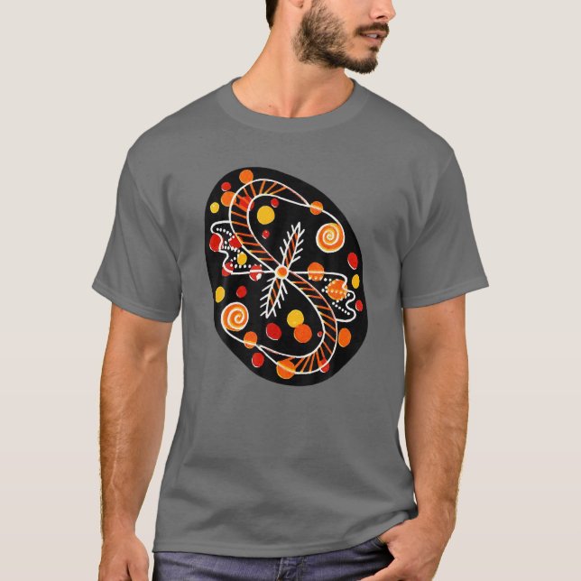 Camiseta Pysanky Ucraniano Ornament Floral De Ovos De Pásco (Frente)
