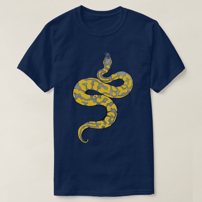 Camiseta Python Amarelo (Frente do Design)
