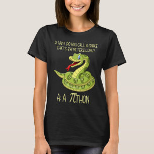 Camiseta Python Cobra Pithon Pi Símbolo Math Professor Nerd
