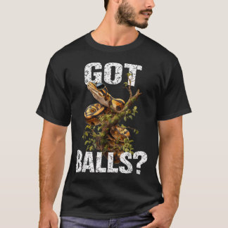 Camiseta Python engraçado Amante de Balls Réptil Guardião