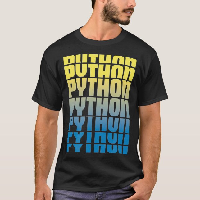 Camiseta Python Fun Programmer Data Scientist and Machine L (Frente)