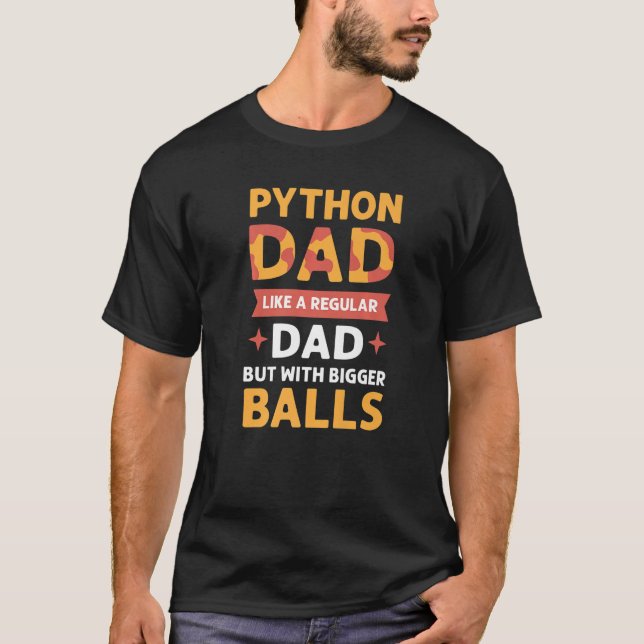 Camiseta Python Pai Herpetólogos Royal Python Banana Ball (Frente)