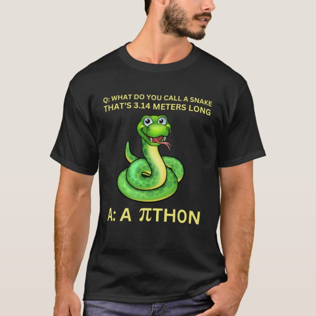 Camiseta Python Pithon Pi Day Matemático Mulheres Professor (Frente)