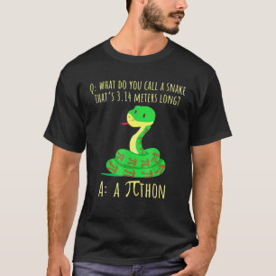 Camiseta Python Pithon Pi Símbolo Engraçado Matemático Prof