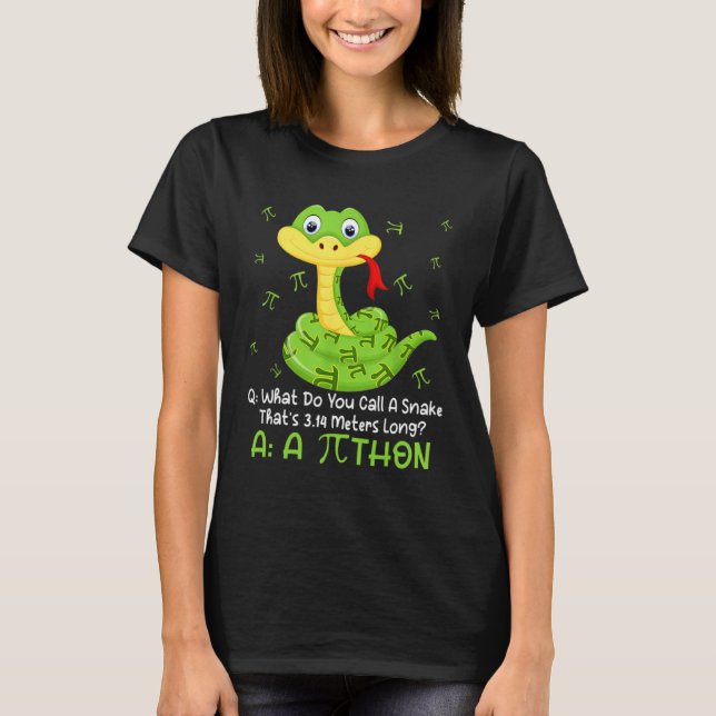 Camiseta Python Pithon Pi Symbol  Math Teacher Pi Day (Frente)
