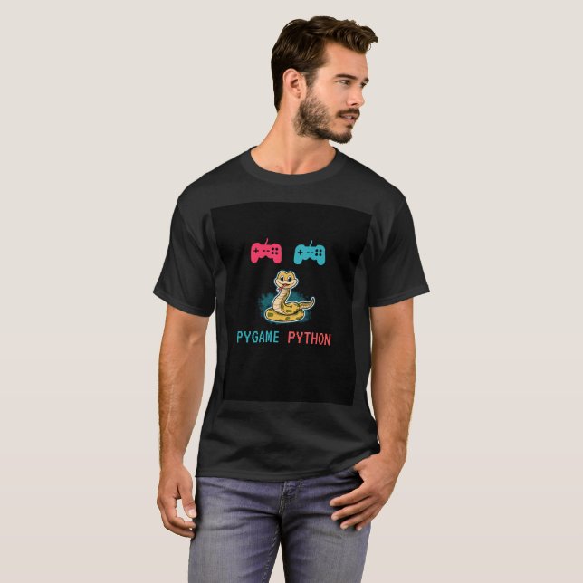 Camiseta Python Pygame Coder - Jogos (Frente Completa)