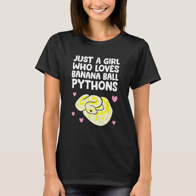 Camiseta Python Regius - Apenas Uma Menina Que Ama Bola De  (Frente)