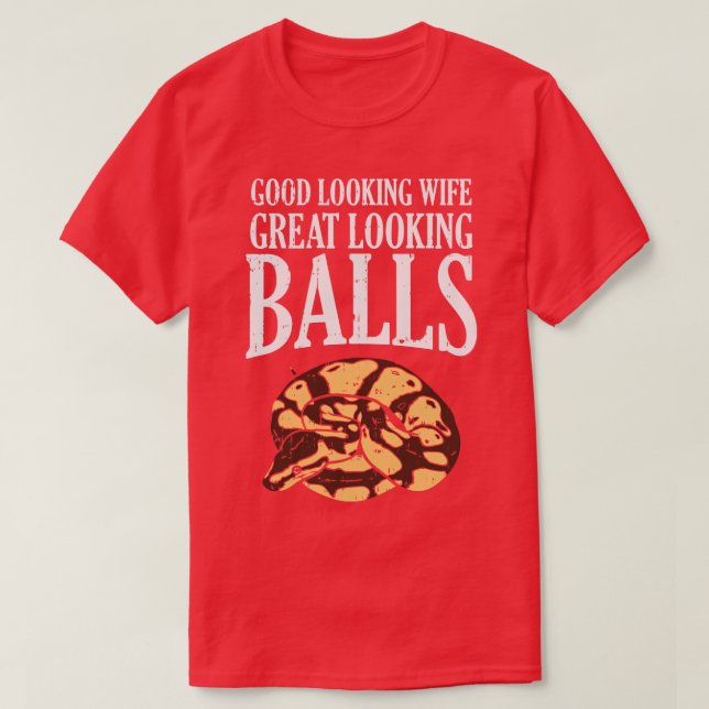 Camiseta Pythons de Bola excelente (Frente do Design)