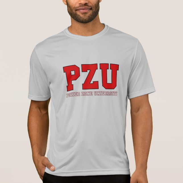 Camiseta PZU - T-shirt cinzento 2 dos homens (Frente)