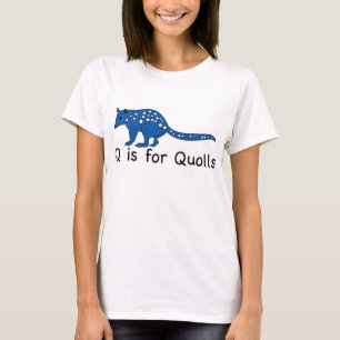 Camiseta Q é para o t-shirt de Quolls