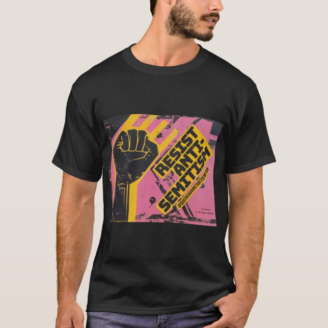 Camiseta QAA resiste ao antissemitismo T-Shirt (Frente)