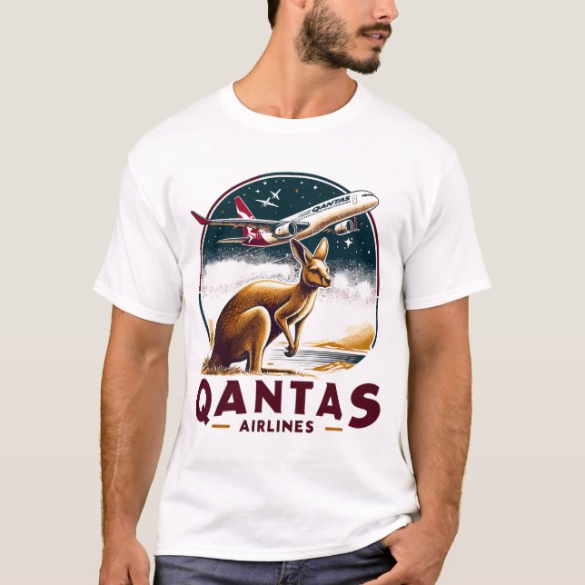 Camiseta Qantas Airlines (Frente)