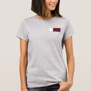 Camiseta Qatar Bandeira + Mapa