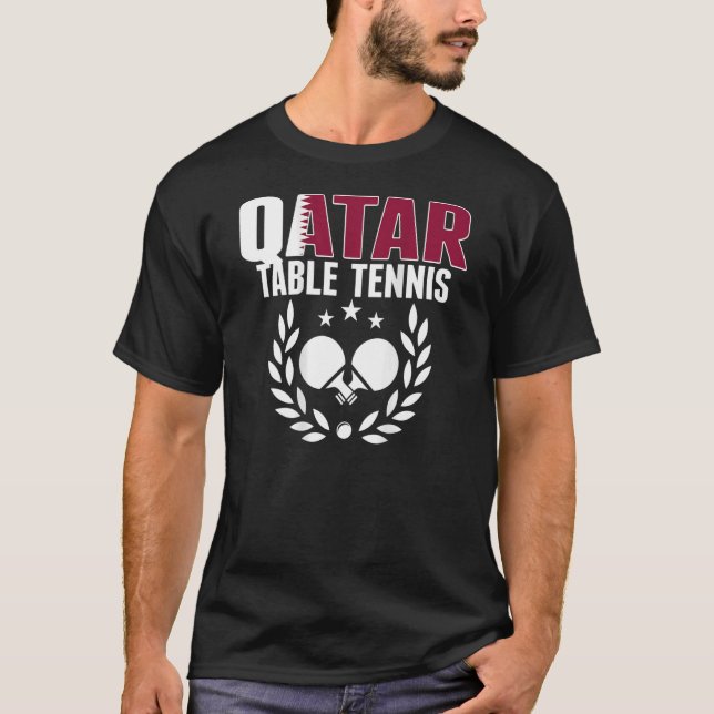 Camiseta Qatar Ping Pong Ortopudo Suporte para Tênis de Mes (Frente)