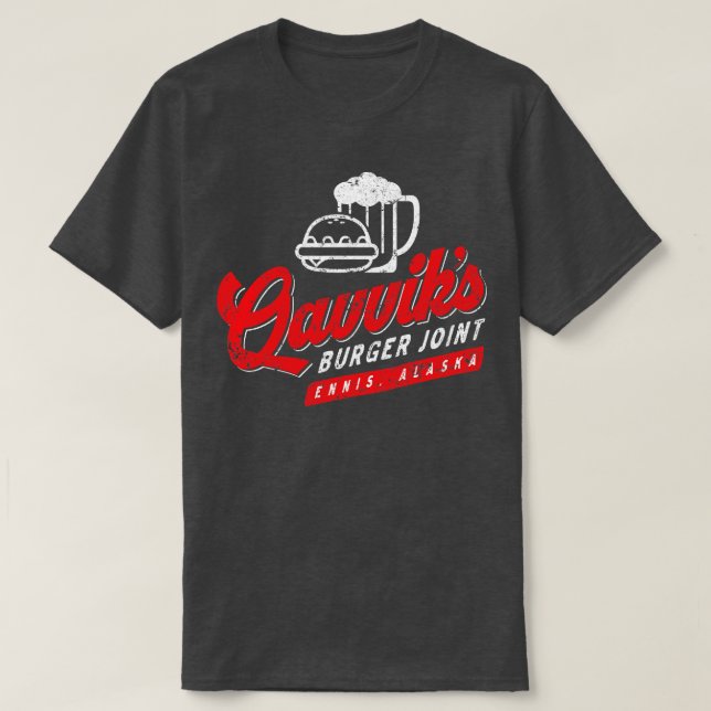 Camiseta Qavviks Burger Joint TSirt (Frente do Design)