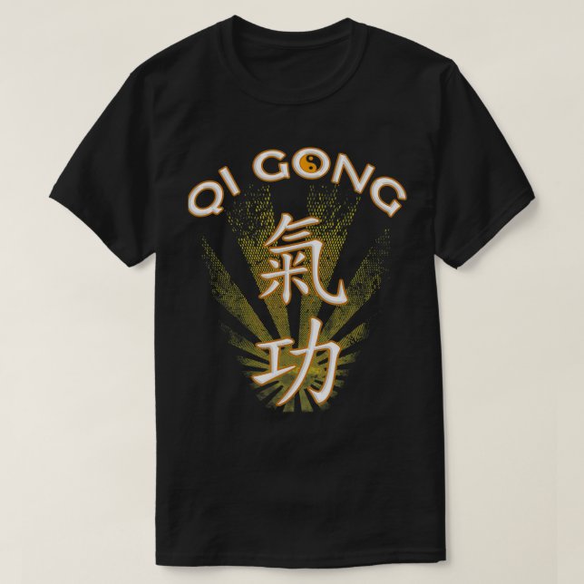 Camiseta Qi Gong qigong tai chi Classic essencial (Frente do Design)